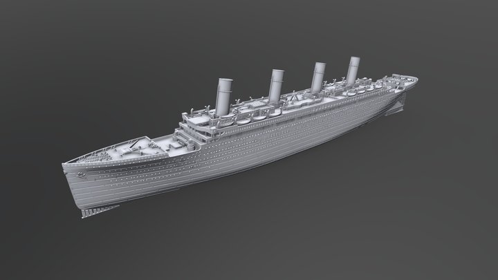 RMS Titanic 1912 Version 3 3D Model