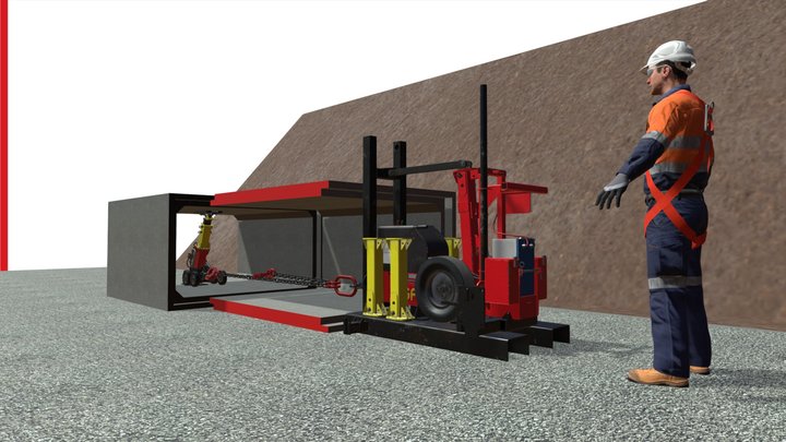 MGF 18t Hybrid Culvert Puller & Anchor 3D Model