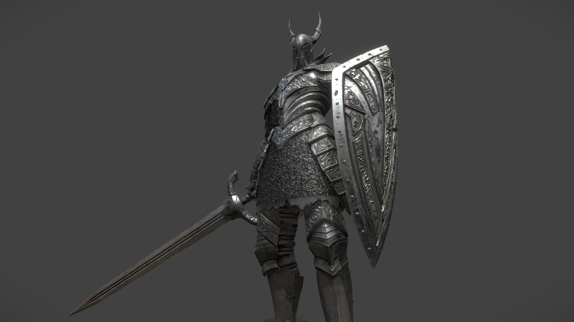 Black Knight Sword from Dark Souls 3D model 3D printable