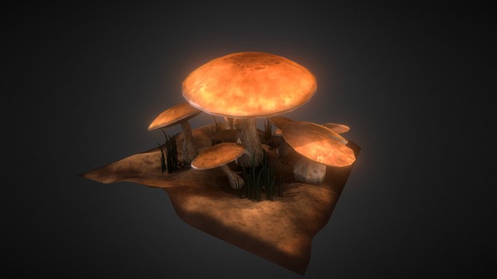 champignons 3d 3D Model