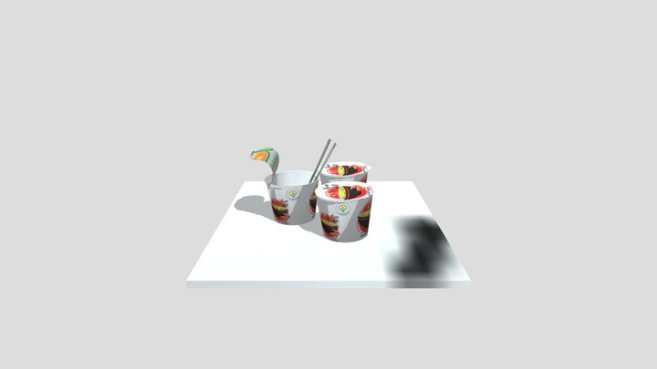 My_Instant_Noodle_Pack_07_Cup 3D Model