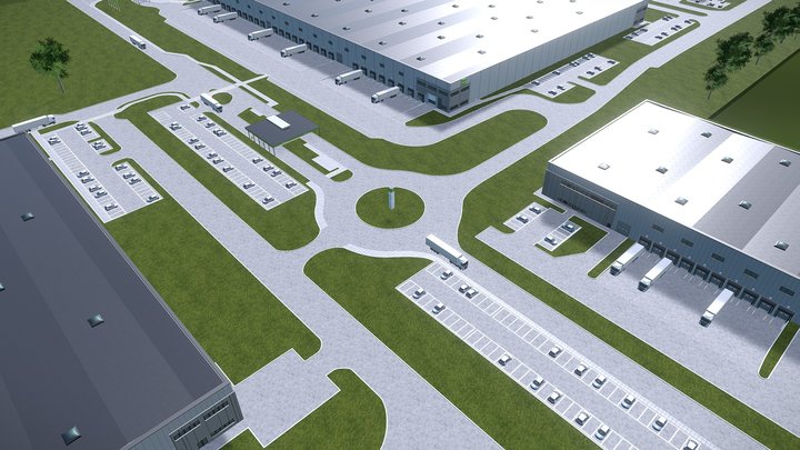 Goodman Senec  Logistics  Centre 3D Model