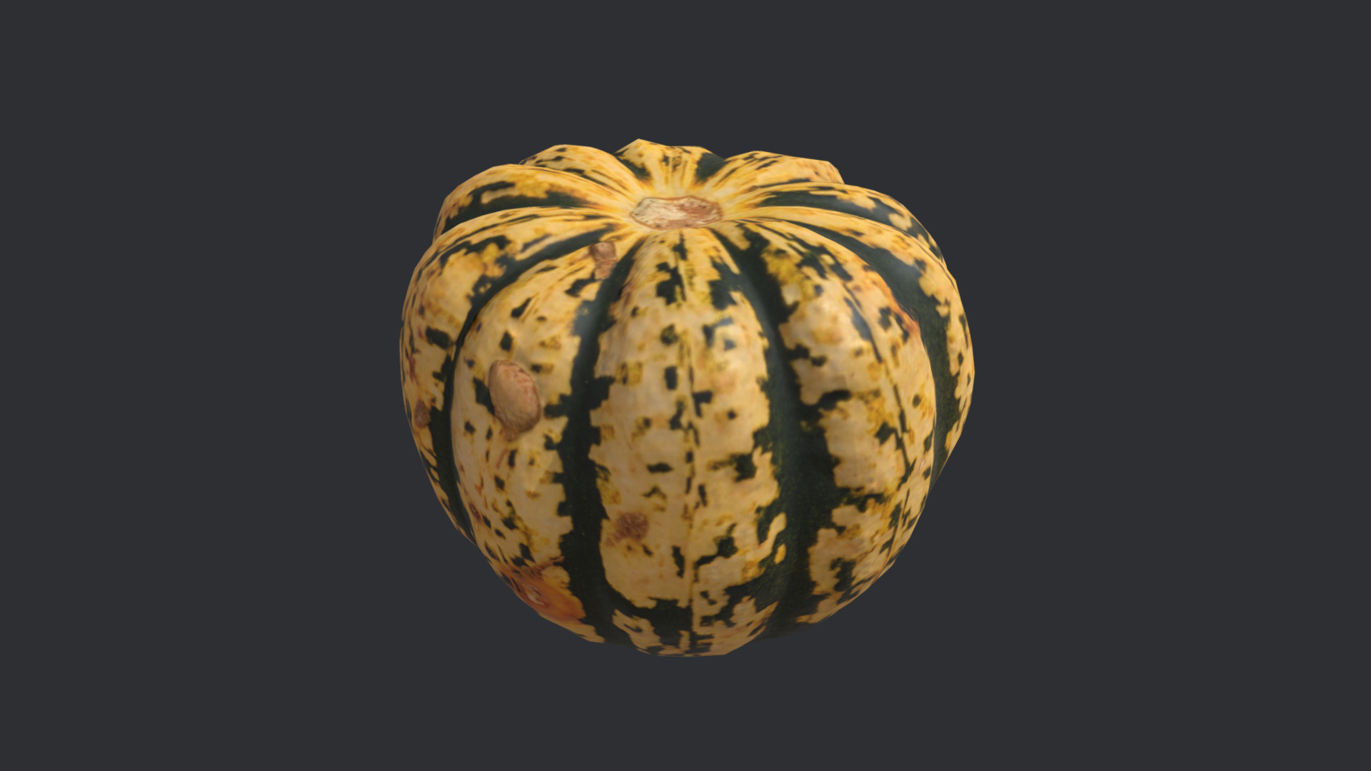 3D model Mixed Squash - This is a 3D model of the Mixed Squash. The 3D model is about a close-up of a fruit.