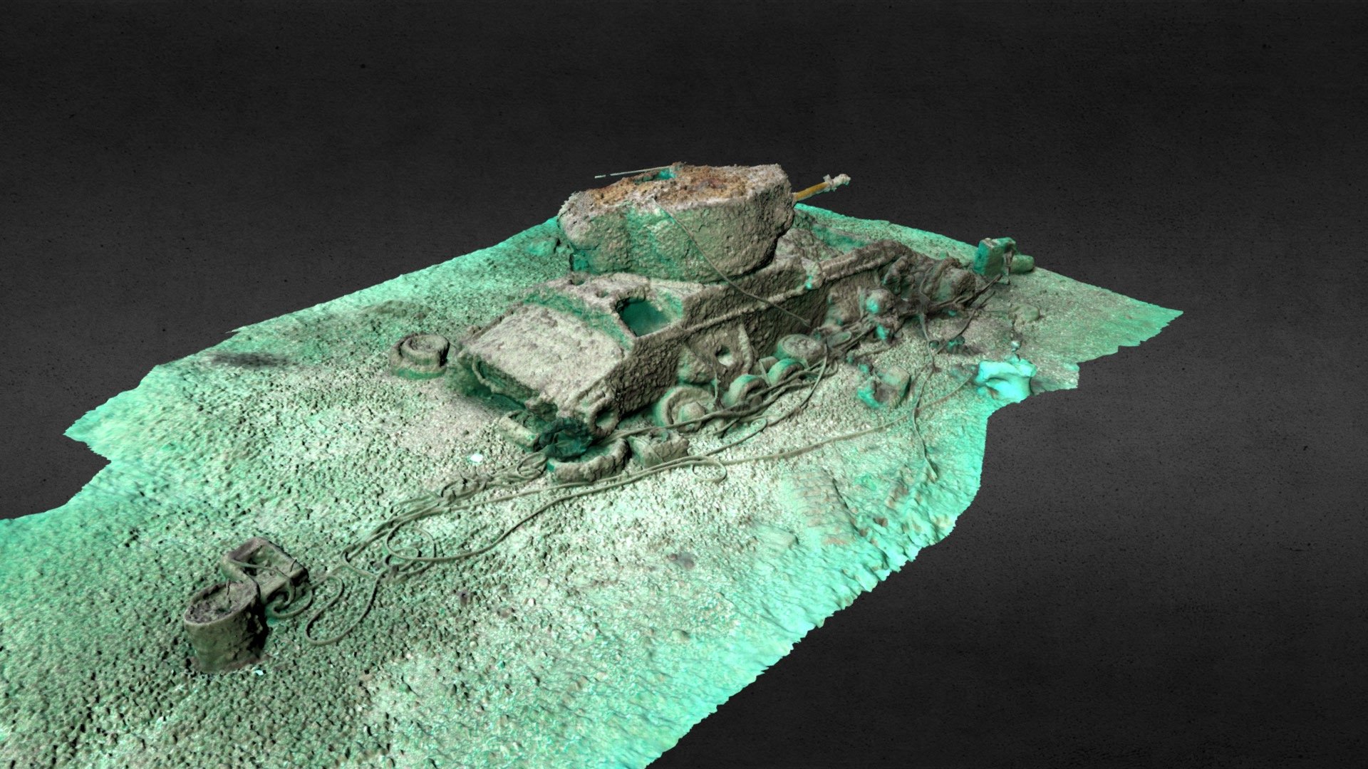 Studland Bay Valentine Tank - 3D model by Deep3D (@simonbrown) [f63a3af ...