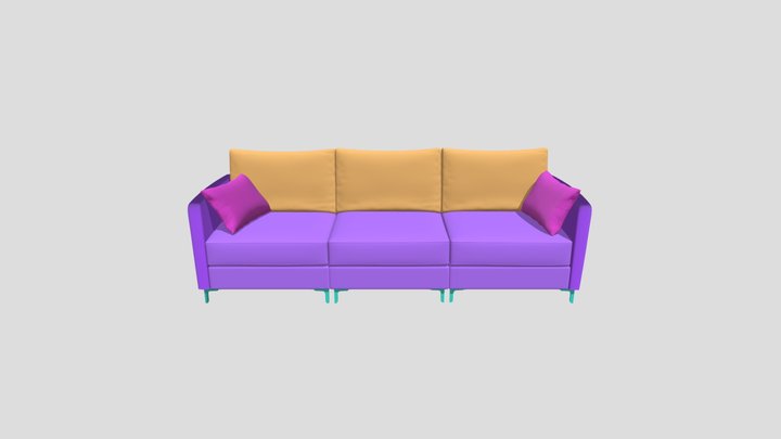 Soft sofa 3D Model