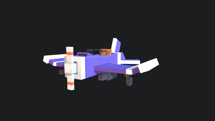Dog Fight Plane 3D Model