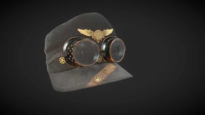 Horace's Aviator Hat. 3D Model
