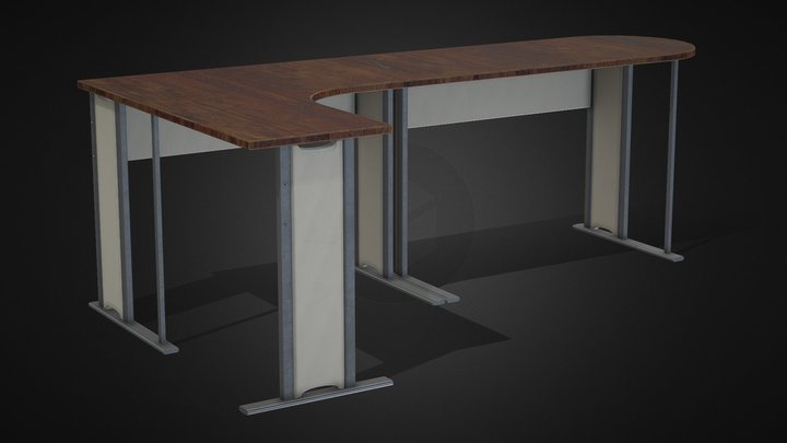 Office desk 3D Model