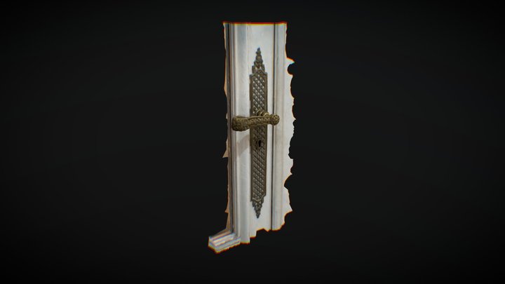 Picaporte grande_ Palacio Ferreyra 3D Model