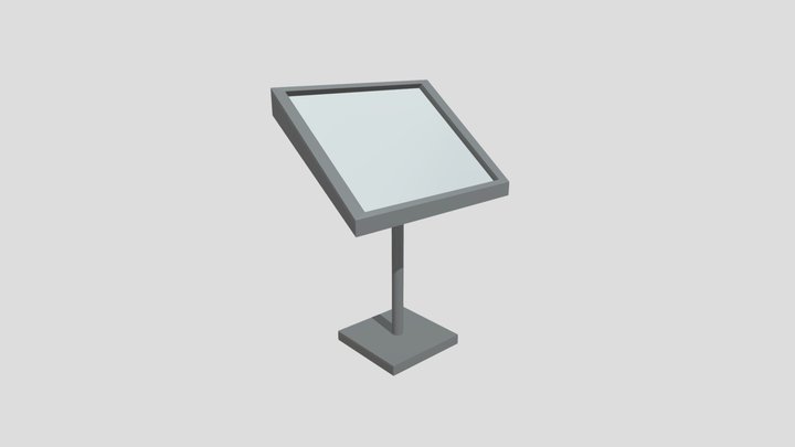 Info Stand 3D Model