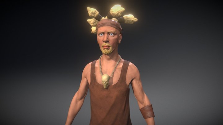 Game Character Low Poly 3D Model