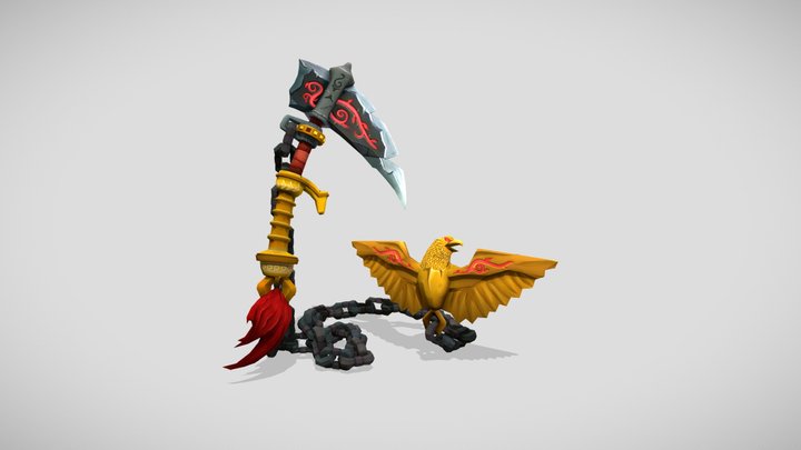 Roman Kusarigama 3D Model