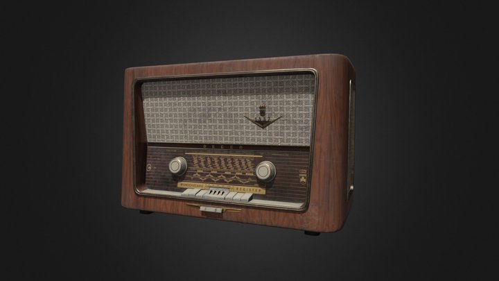 Retro radio 3D Model