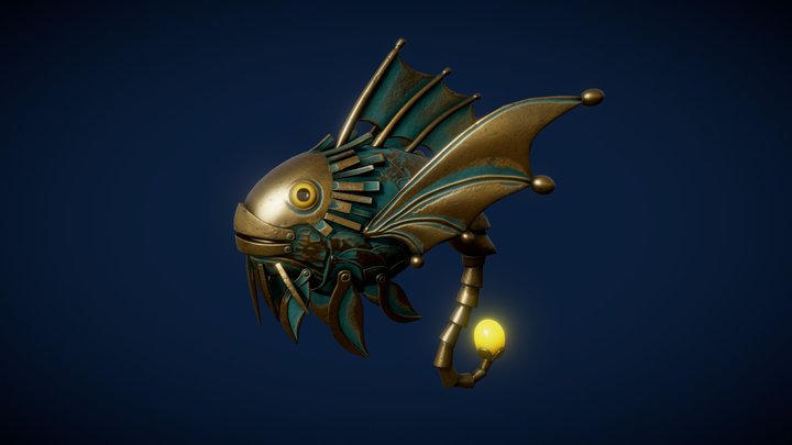 Copper Fish 3D Model