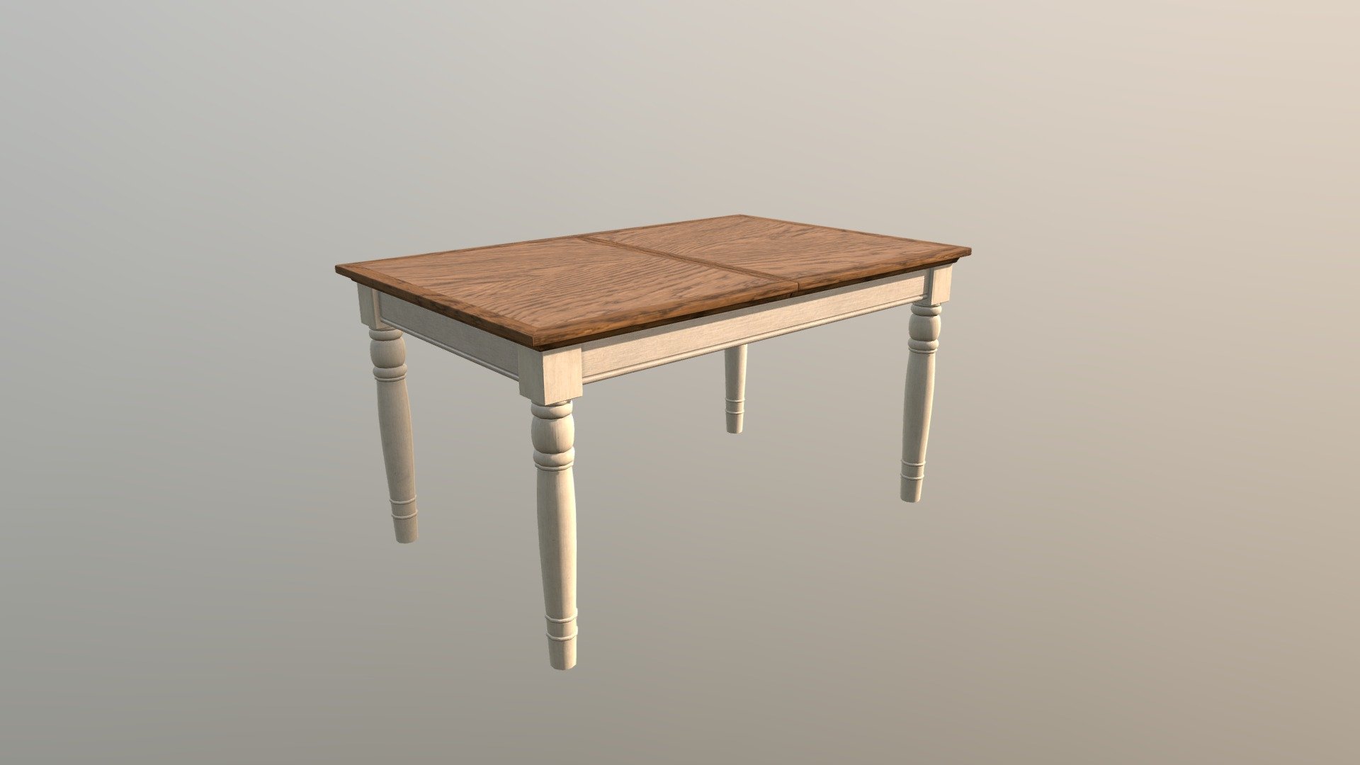 White Wooden Kitchen Table