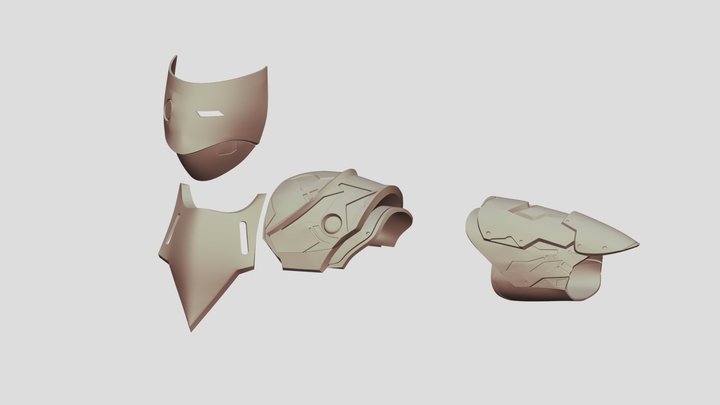 Genshin Impact: Fatui Skirmisher CryoGunner 3D Model