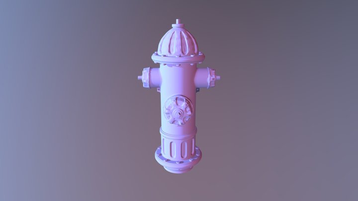 fire hydrant 01 3D Model