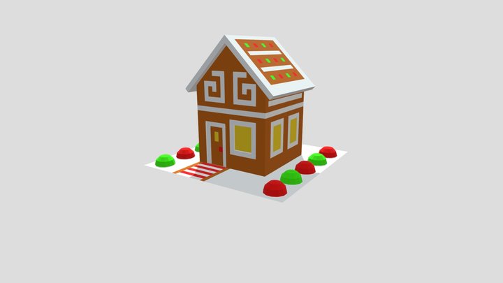 Gingerbread House 3D Model