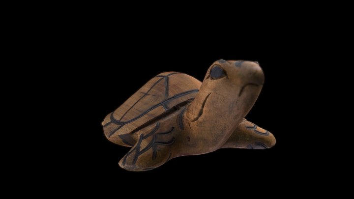 Wooden Turtle 3D Model