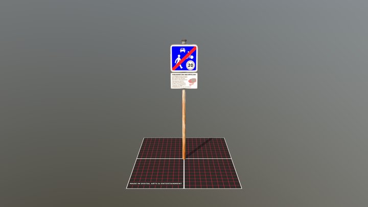 Sam De ZwaefProp Traffic Sign 3D Model