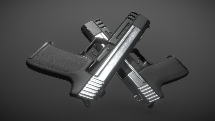 Dual Pistols from TR:AOD (Promo Renders) 3D Model