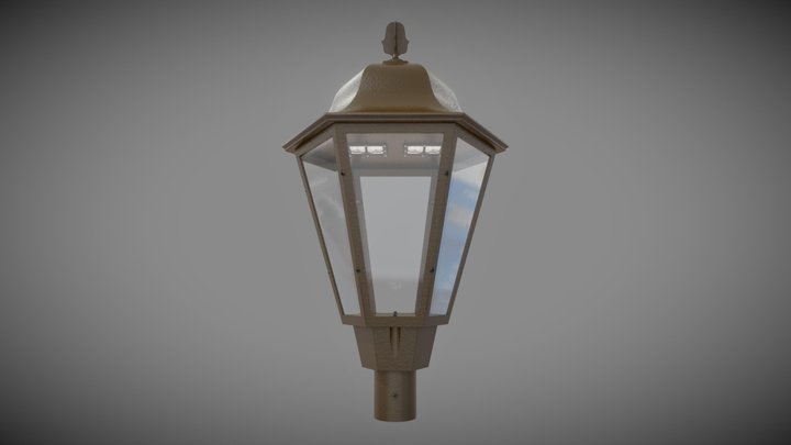 VPTL- Victorian Post Top Lantern 3D Model