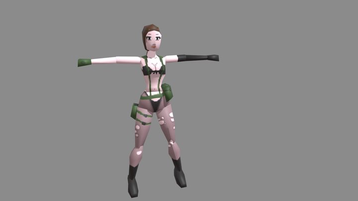 Quiet MGSV PS1 3D Model
