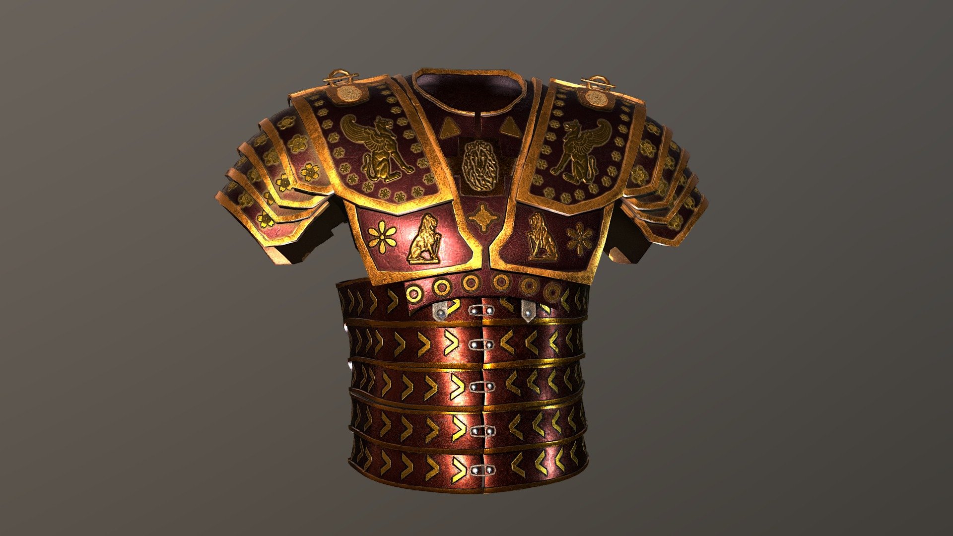 Roman Officer Body Armour Download Free 3D Model By Andy Woodhead 