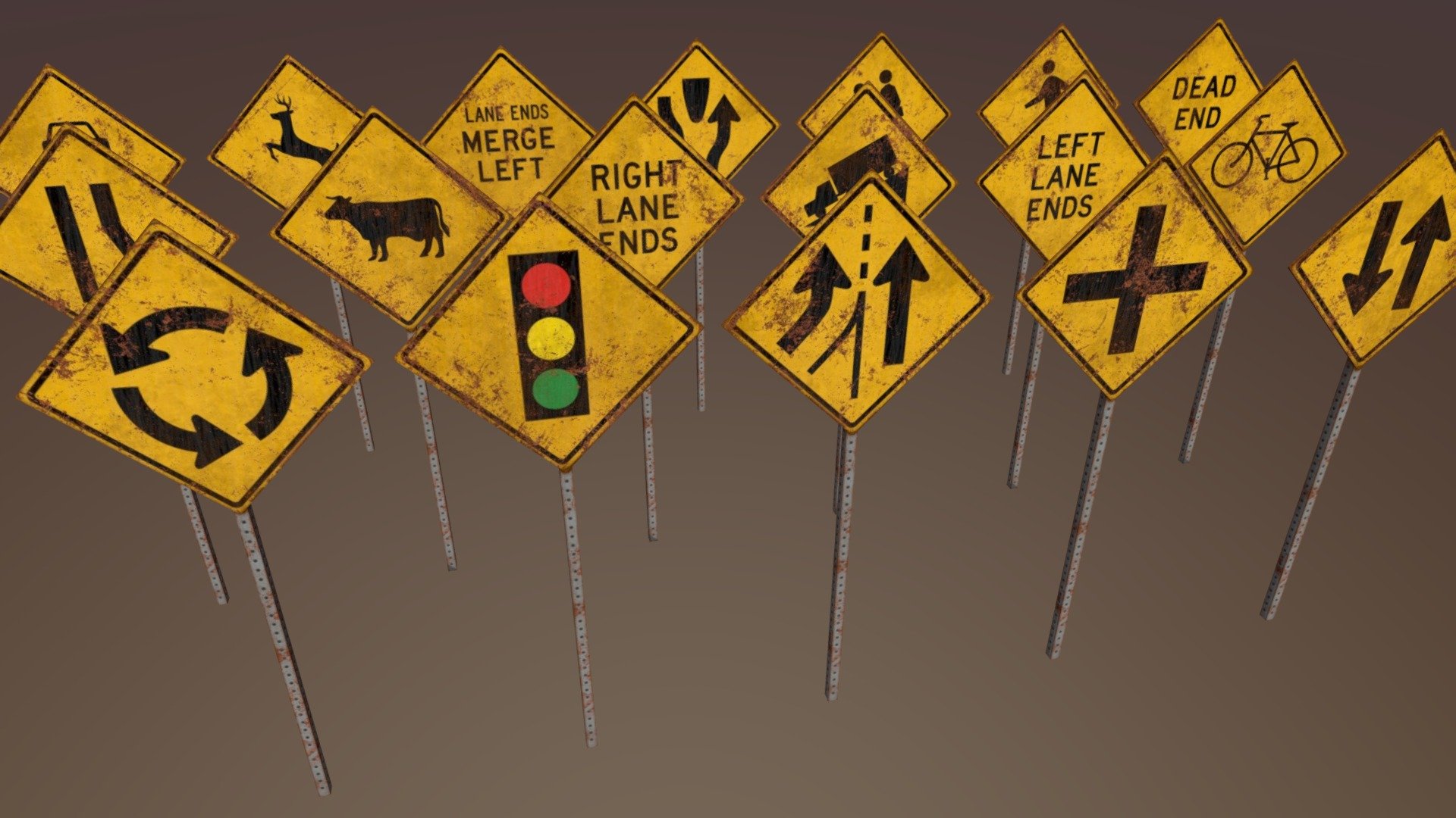 Caution Signs Set 1