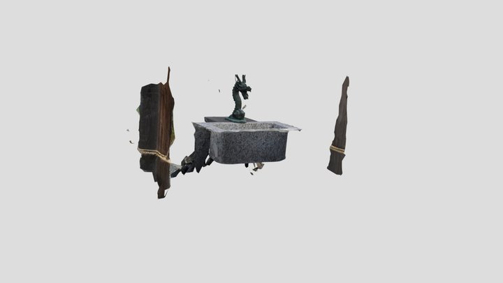 八坂神社の手水舎 3D Model