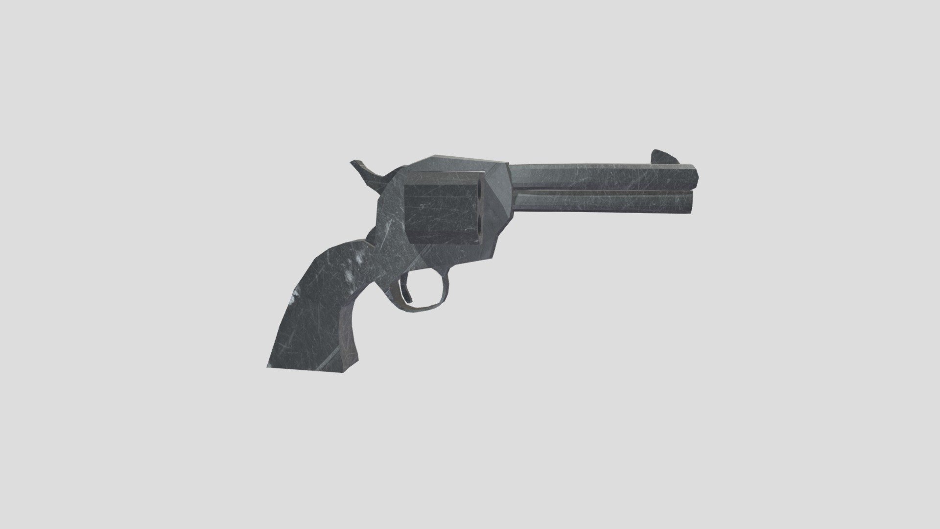 Low Poly Revolver Model PSX - 3D model by WooWooWooGames (@Woo_Woo_Woo ...