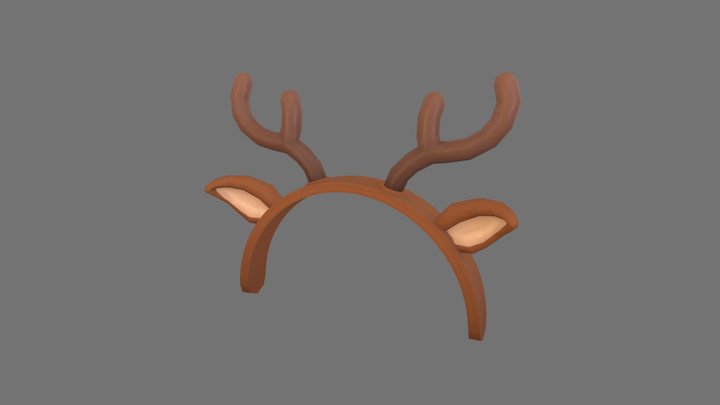Deer Ear Headband 3D Model