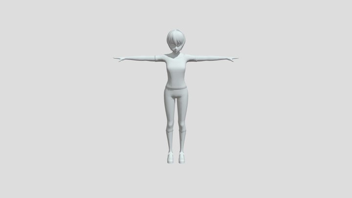 Honoka Futaba's Casual Outfit 3D Model