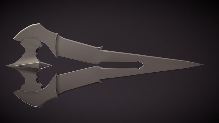 LOTR Style Energy Sword, Assignment2PropCreation 3D Model