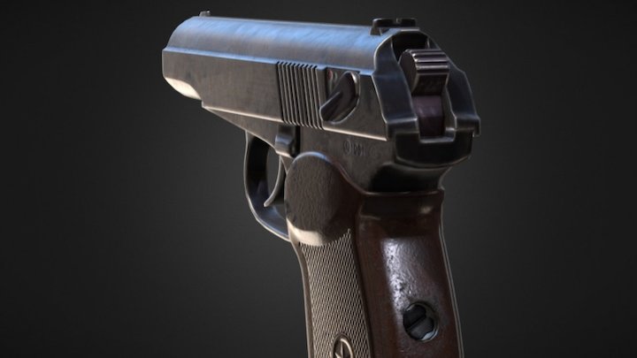Makarov pistol or PM 3D Model