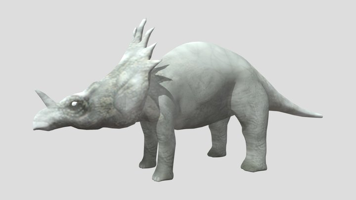 ar dino roar styracosaurus – Free 3D Model STL