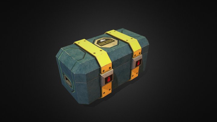 Chest. Animated Game Asset 3D Model