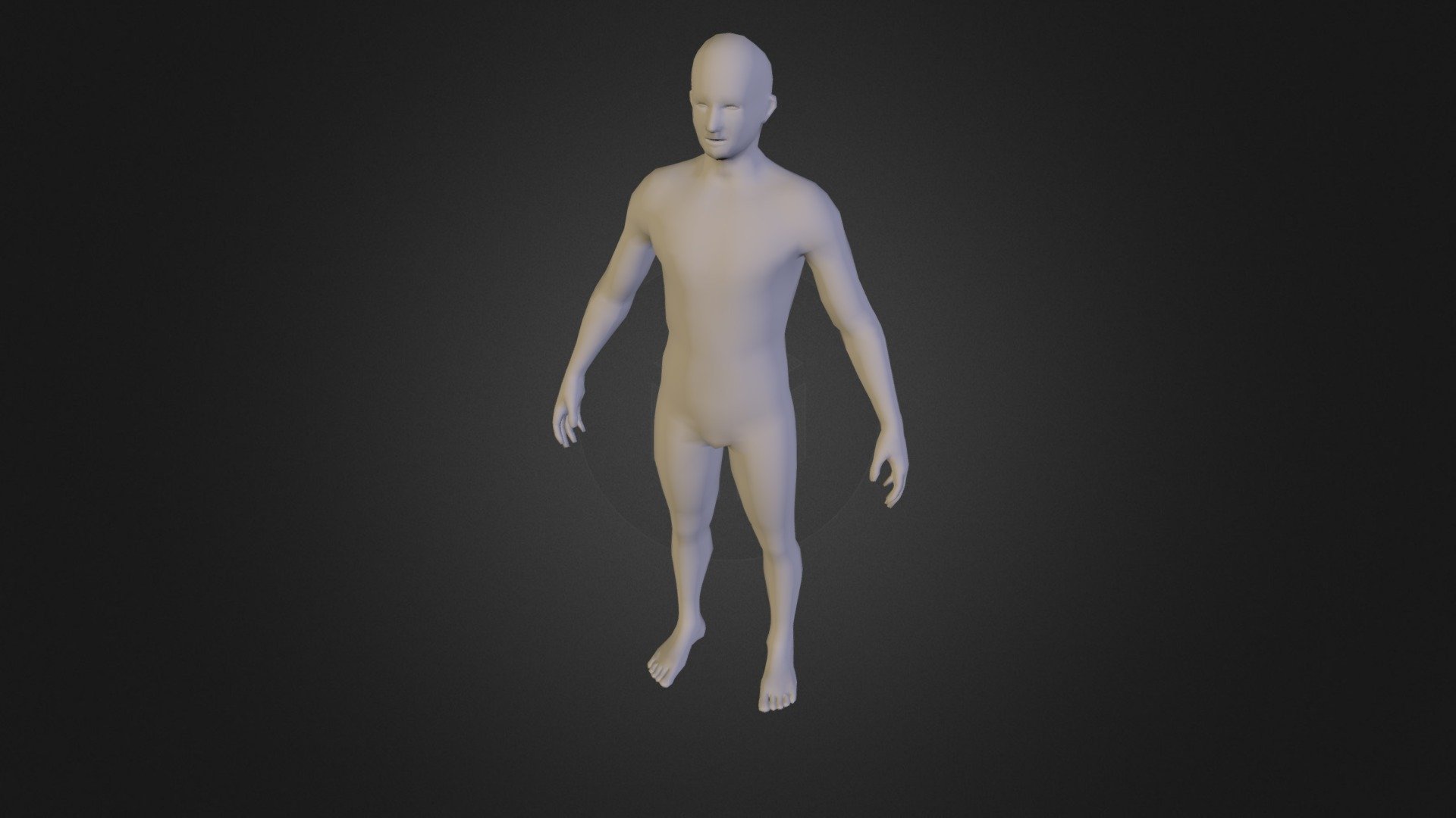 low poly human