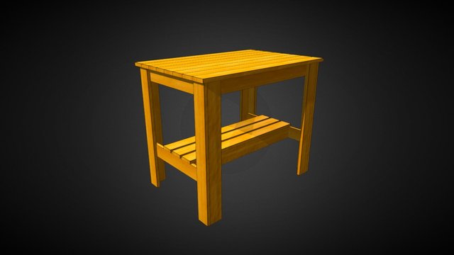 PC0004-1 Garden Table 3D Model