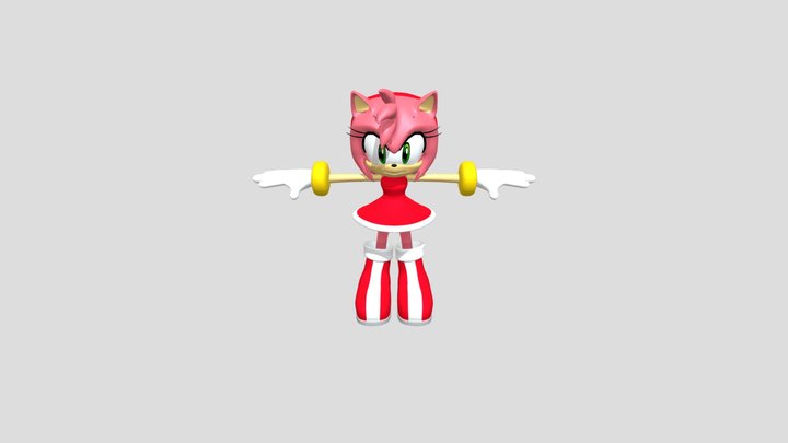 Amy Rose 3D Model