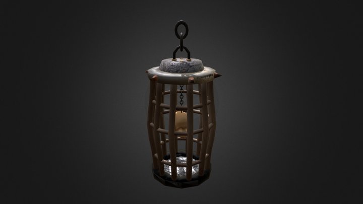cage et crane 3D Model