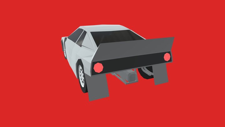 1983 Lancia Rally 037 Low Poly 3D Model