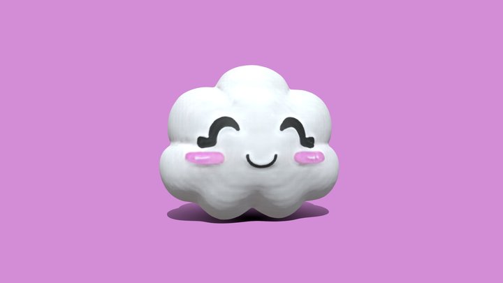 cute cloud 3D Model