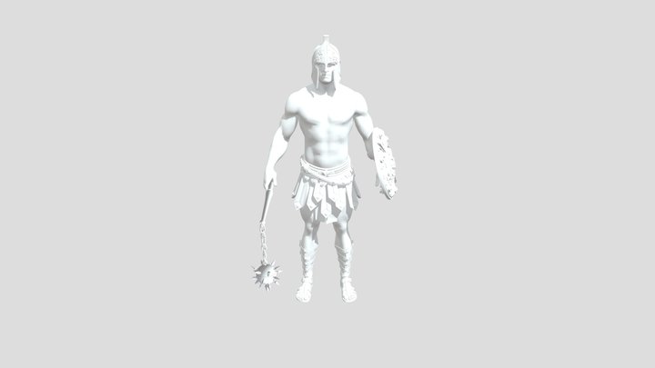 Gladiator T- Pose 3D Model