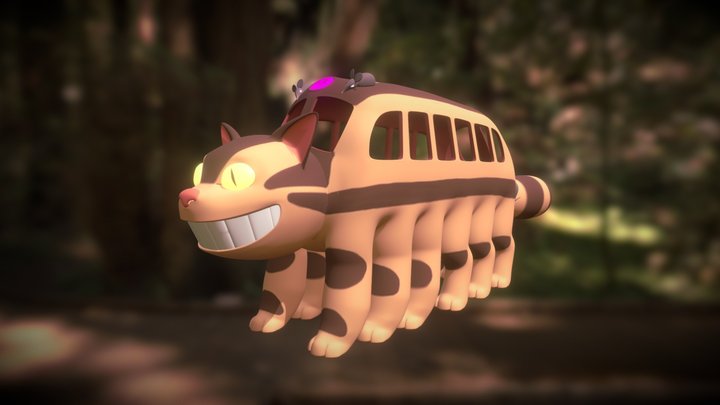 A modeling of the Ghibli Catbus 3D Model