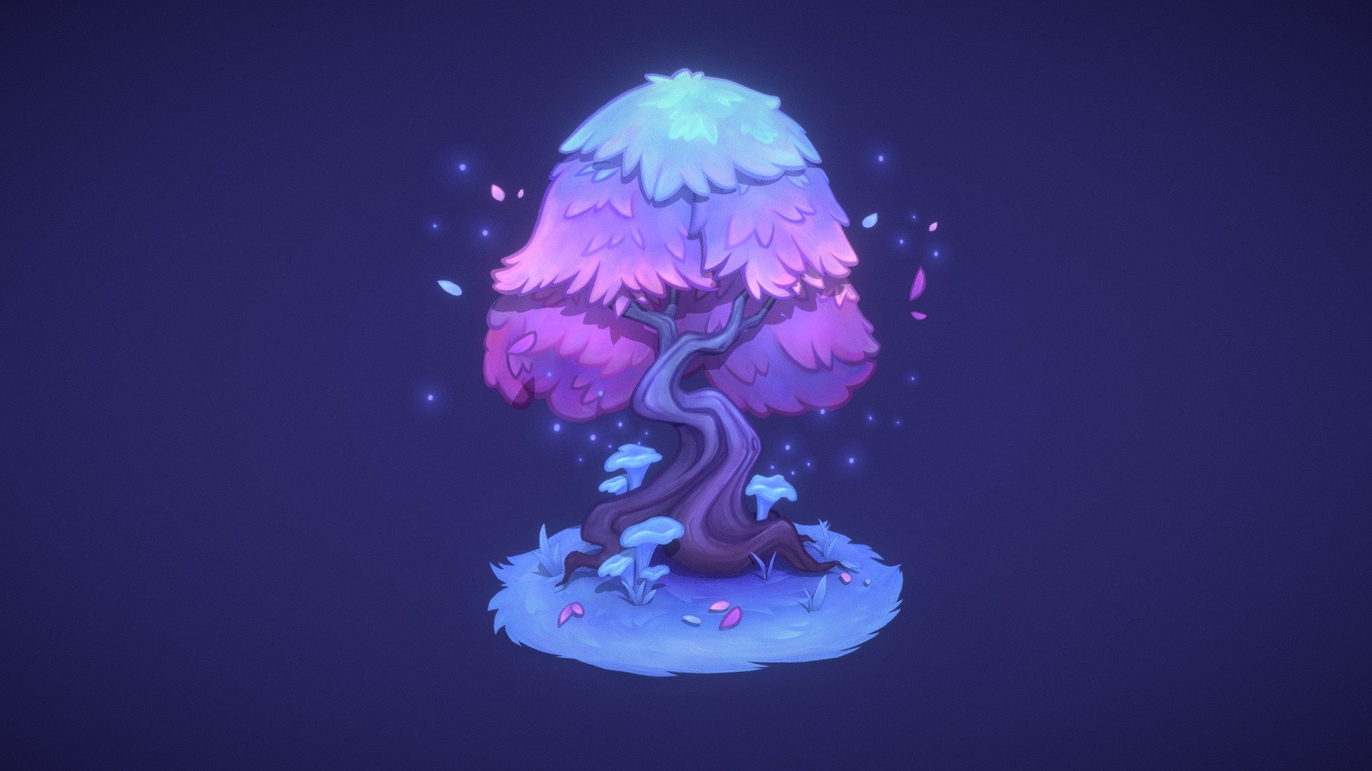 2.5D Tree Scene - 3D model by Dulce Isis (@isis) [f64d088] - Sketchfab