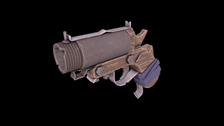 flare gun 3D Model