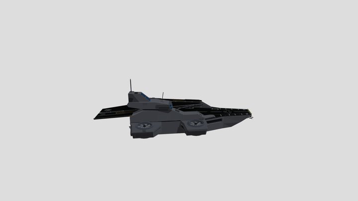 Low Poly Avengers Helicarrier Marvel-Inspired