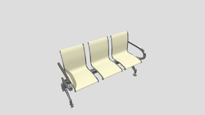 waiting chair banch 3D Model