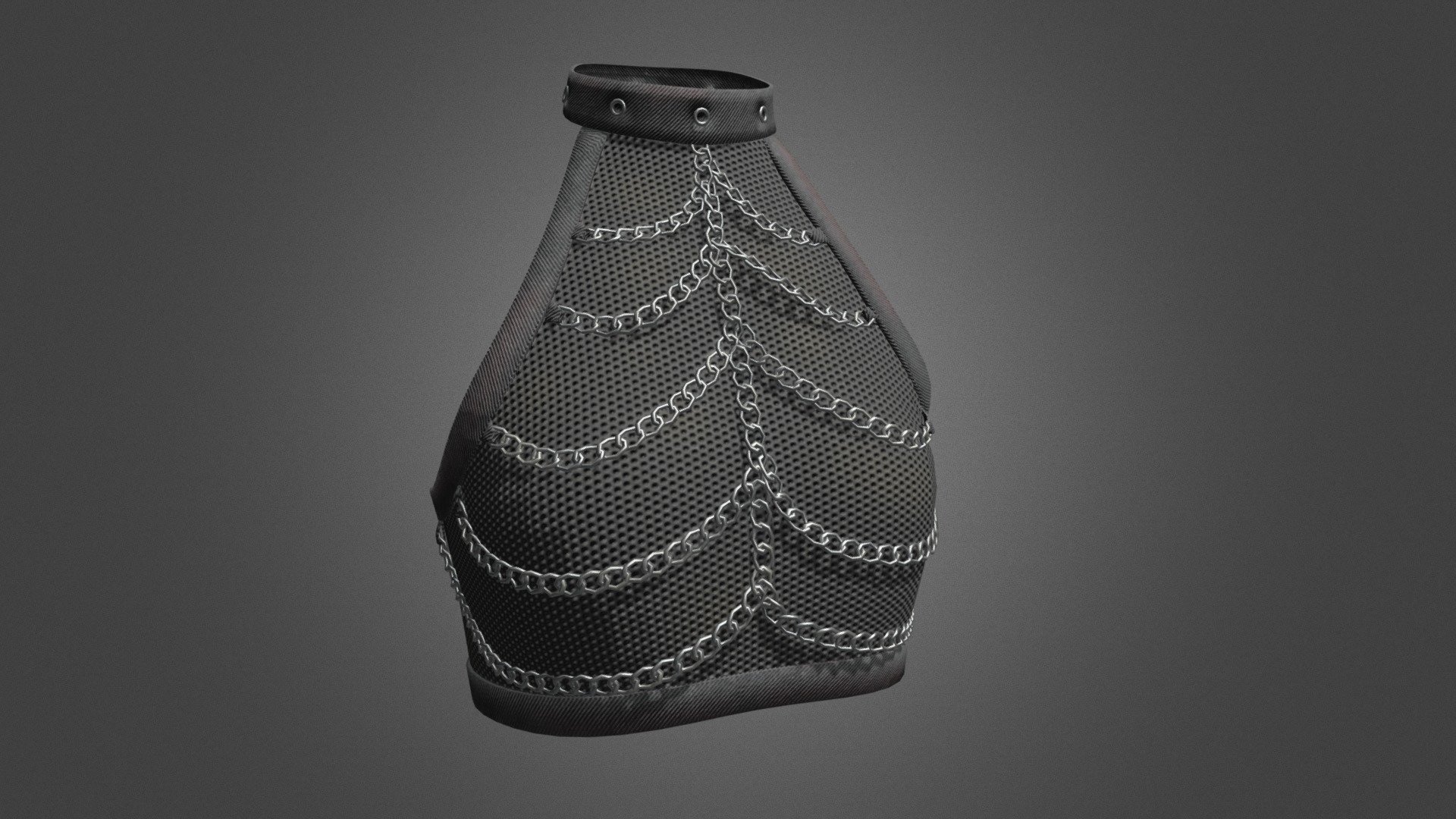 Chained Top Black — Sketchfab embed 3D viewer
